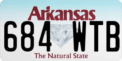 AR license plate 684WTB