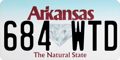 AR license plate 684WTD