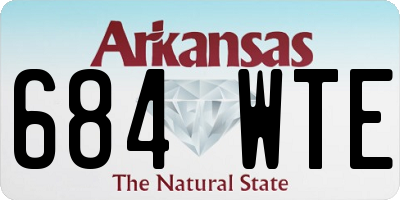 AR license plate 684WTE