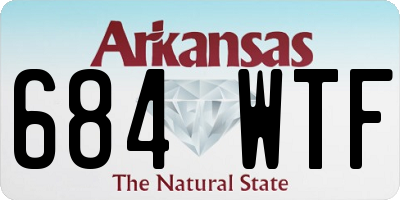 AR license plate 684WTF