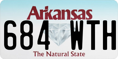 AR license plate 684WTH