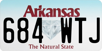 AR license plate 684WTJ