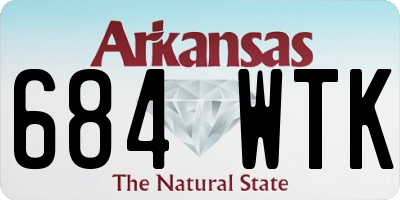 AR license plate 684WTK