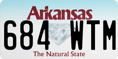 AR license plate 684WTM