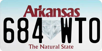 AR license plate 684WTO