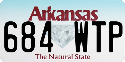 AR license plate 684WTP