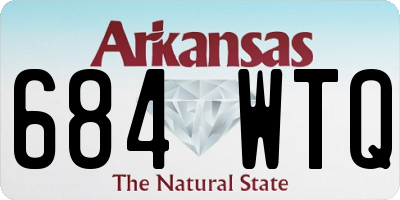AR license plate 684WTQ