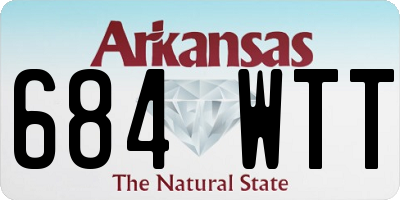 AR license plate 684WTT
