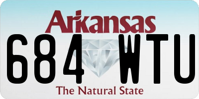 AR license plate 684WTU