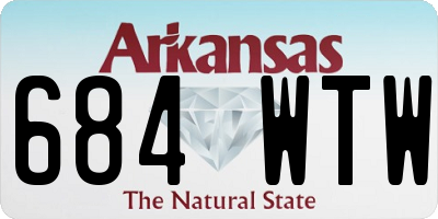 AR license plate 684WTW