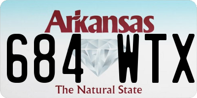 AR license plate 684WTX