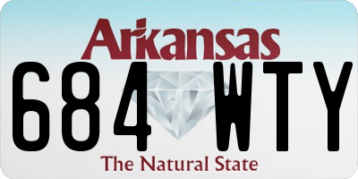 AR license plate 684WTY