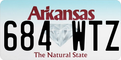 AR license plate 684WTZ