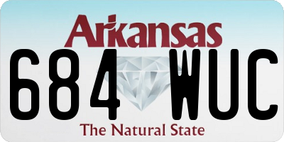AR license plate 684WUC