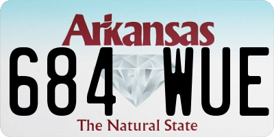 AR license plate 684WUE