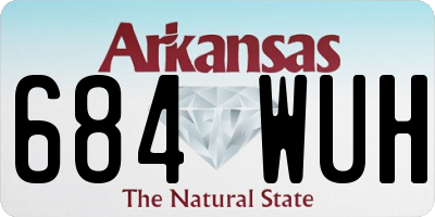 AR license plate 684WUH