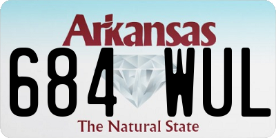 AR license plate 684WUL