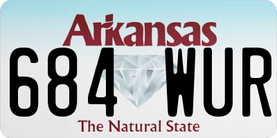 AR license plate 684WUR