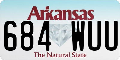 AR license plate 684WUU
