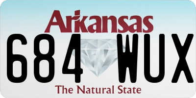 AR license plate 684WUX