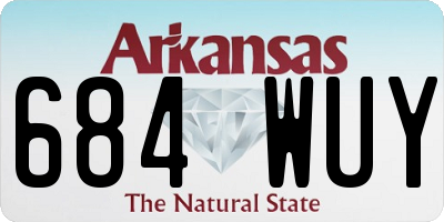 AR license plate 684WUY