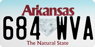 AR license plate 684WVA