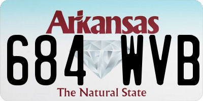 AR license plate 684WVB
