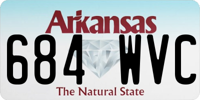 AR license plate 684WVC