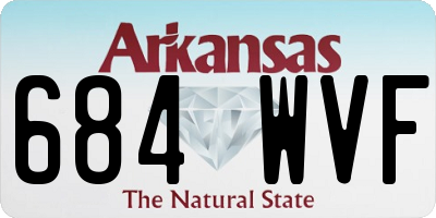 AR license plate 684WVF