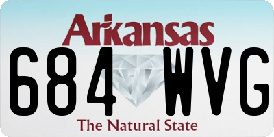 AR license plate 684WVG