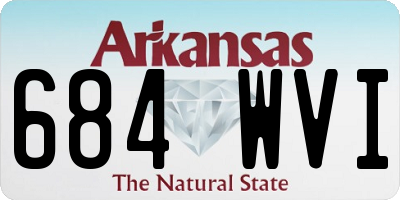AR license plate 684WVI