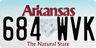 AR license plate 684WVK