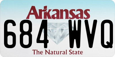 AR license plate 684WVQ