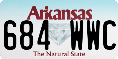 AR license plate 684WWC