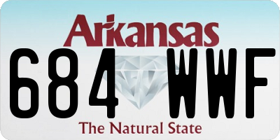 AR license plate 684WWF