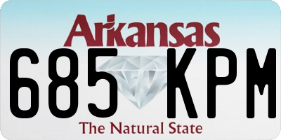 AR license plate 685KPM