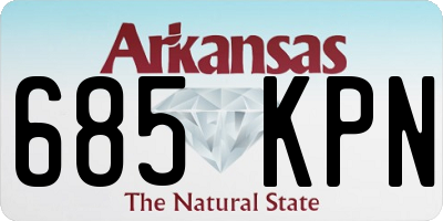 AR license plate 685KPN