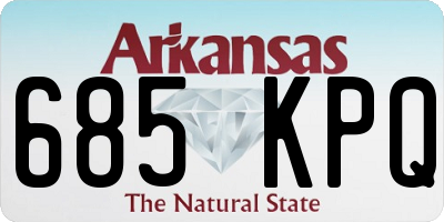 AR license plate 685KPQ