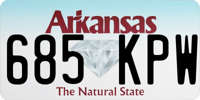 AR license plate 685KPW