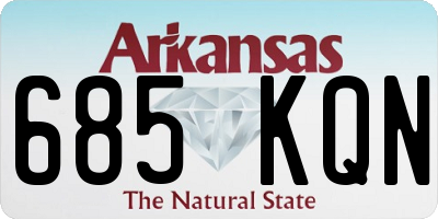 AR license plate 685KQN