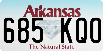 AR license plate 685KQO