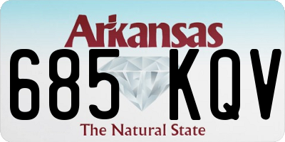 AR license plate 685KQV