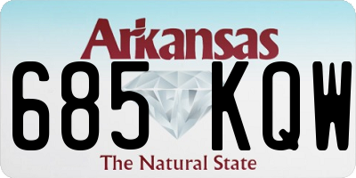 AR license plate 685KQW
