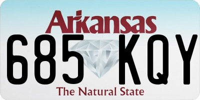AR license plate 685KQY