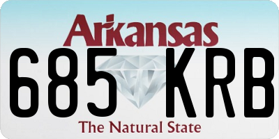 AR license plate 685KRB