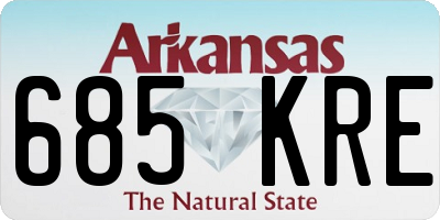 AR license plate 685KRE