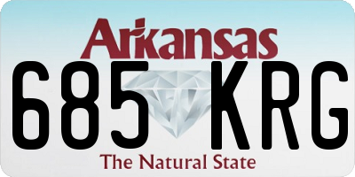 AR license plate 685KRG