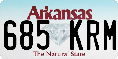 AR license plate 685KRM