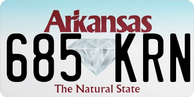 AR license plate 685KRN