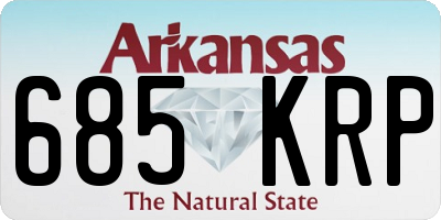 AR license plate 685KRP